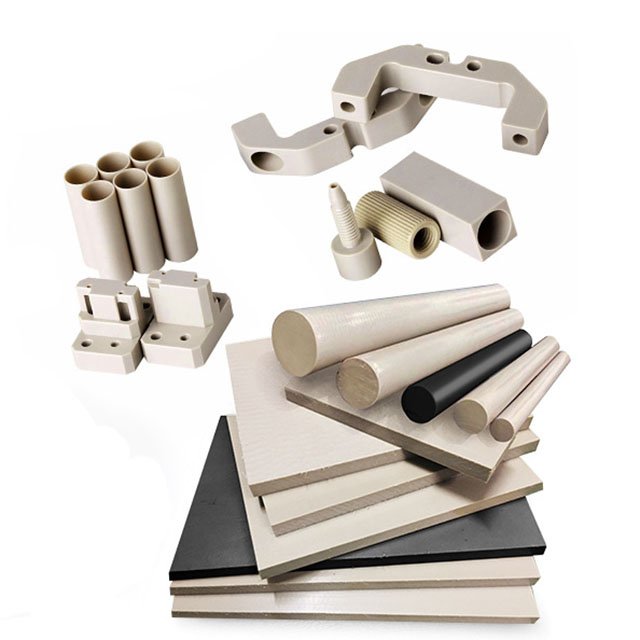 Natural PEEK plastic sheets / plates /bar/ solid PEEK rods for engineering plastic