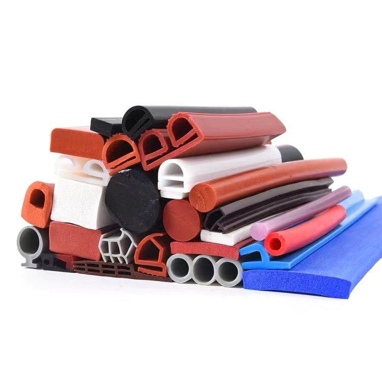 High temperature colorful silicone strip slot seal fire square rubber gasket for oven door seals