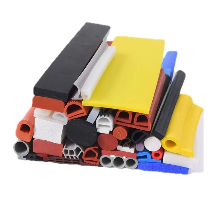 High temperature colorful silicone strip slot seal fire square rubber gasket for oven door seals
