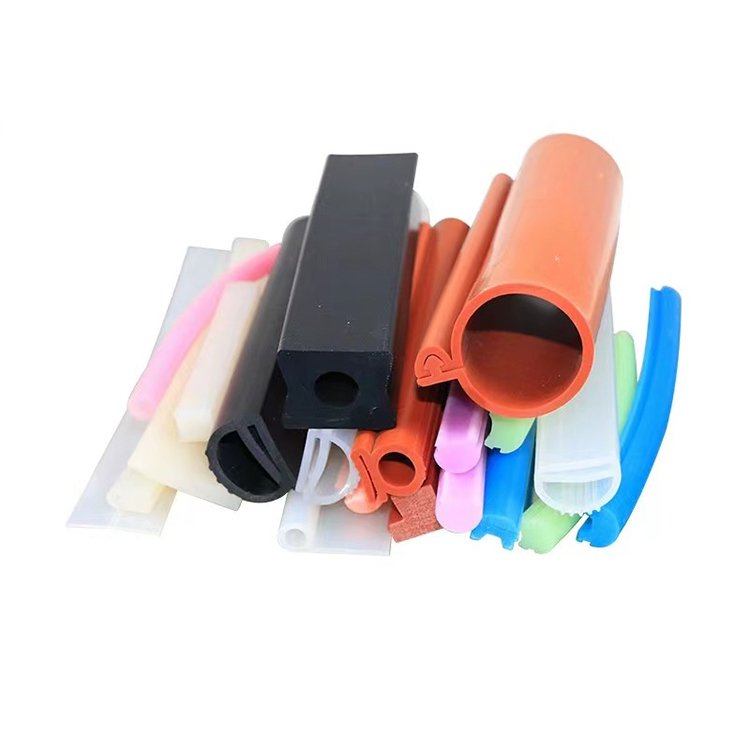 High temperature colorful silicone strip slot seal fire square rubber gasket for oven door seals