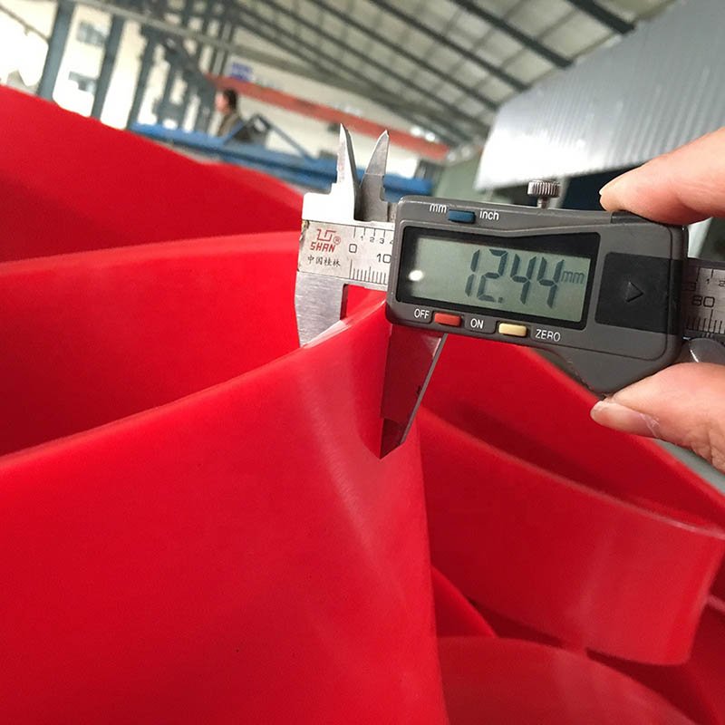 natural rubber red orange blue black side skirt polyurethane rubber sheet for conveyor