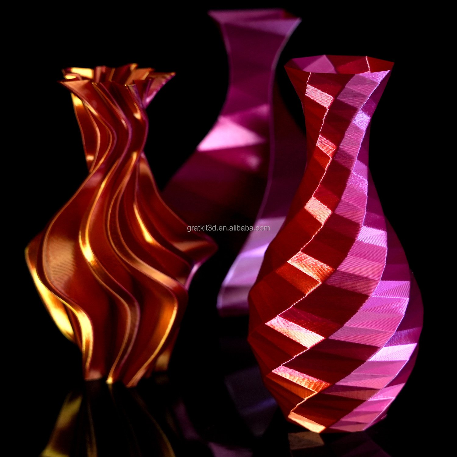 Silk Tri-Color PLA High Quality PLA Filament 1.75mm Plastic Filamento