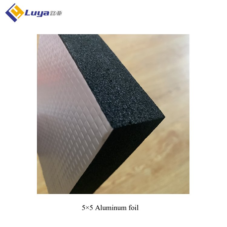 Rubber and plastic insulation board Insulating rubber foam sheet NBR/PVC aluminum foil rubber plastic insulation board