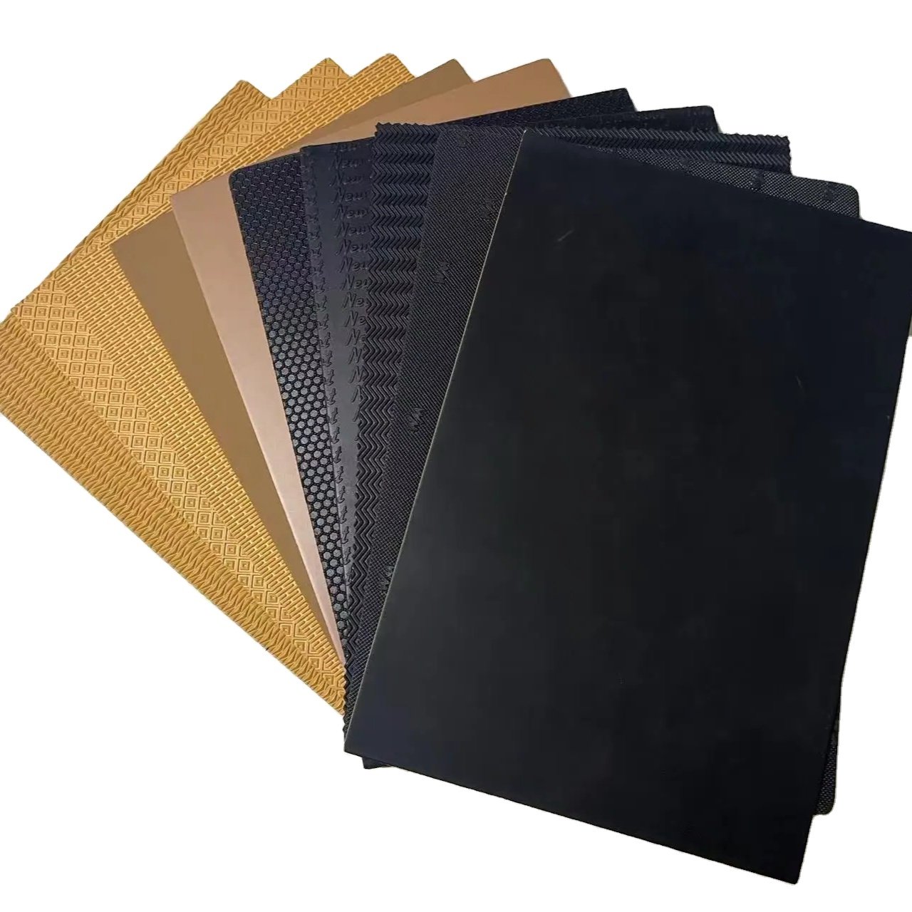 direct selling Black 5-8mm thick high quality wear-resistant rubber sheet for Men's leather sole