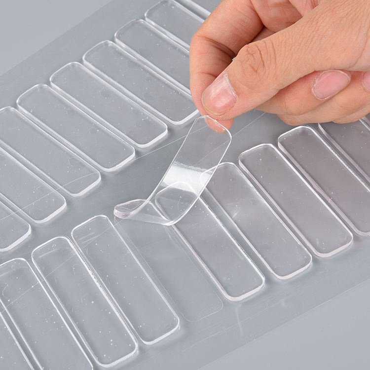 Factory Nano Transparent Self-adhesive Oem Gel Pads Silicone Reusable Washable Sheet Nano Suction Polyurethane Sticky Pad