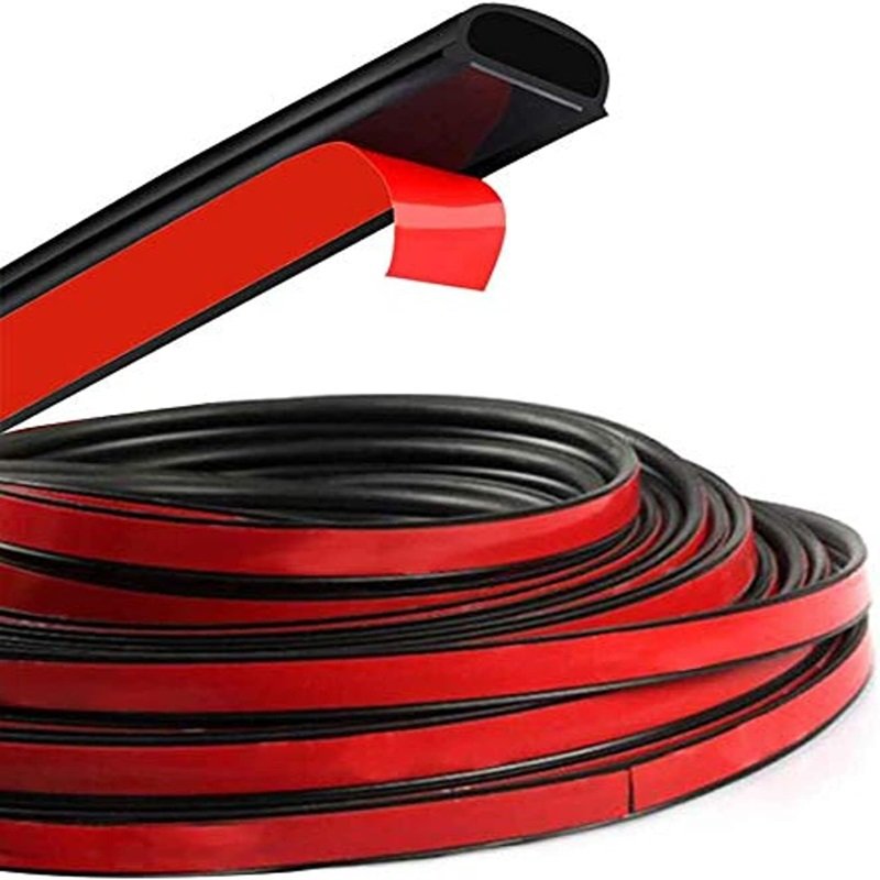Sound insulation epdm foam B P Z D shaped adhesive rubber seal automotive trunk sealing