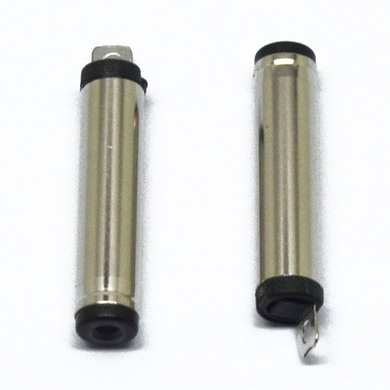 Hot Sale Dc 5.5 2.1 2.5 Male Female Power Nickel Plated Solder DC Plug Male 38135,35135 19.8L Male Dc Power Jack Plug Connector