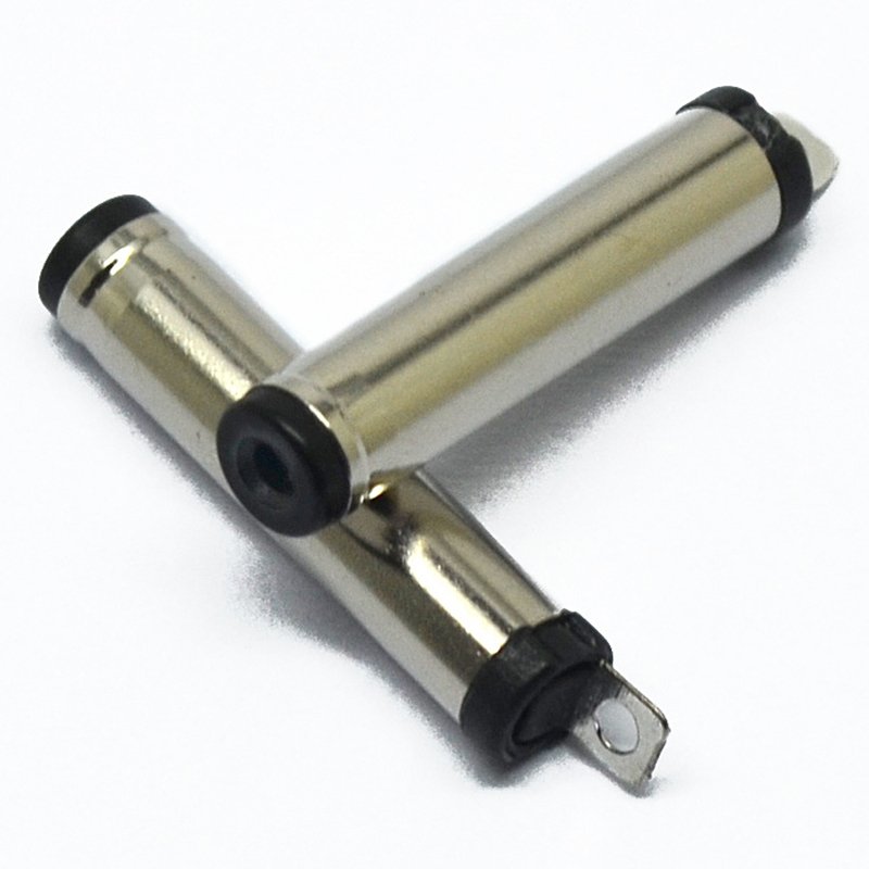Hot Sale Dc 5.5 2.1 2.5 Male Female Power Nickel Plated Solder DC Plug Male 38135,35135 19.8L Male Dc Power Jack Plug Connector