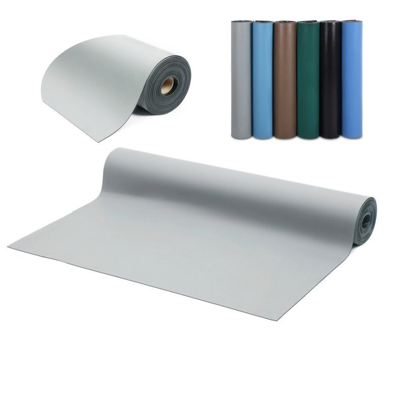 Anti Slip 0.5mm 1.5mm Thickness Black Vulcanized Silicone Sheeting Roll Stamp rubber Sheet For Heat Press