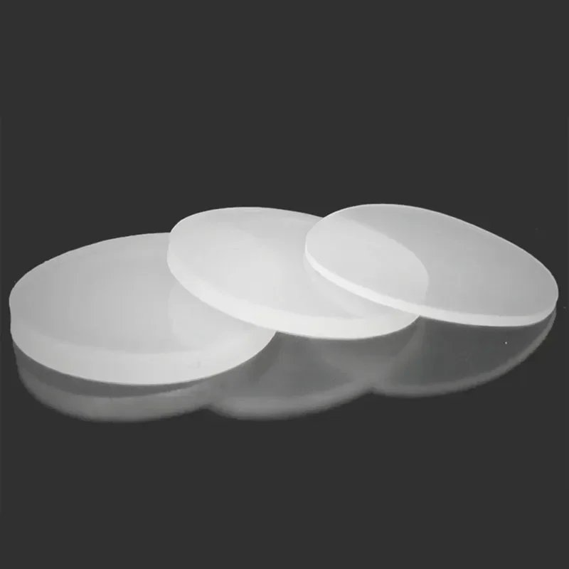 White Solid Round Silicone VMQ Rubber Sheet Seal Gaskets Pad Dia 5-150mm Thick 0.5-8mm