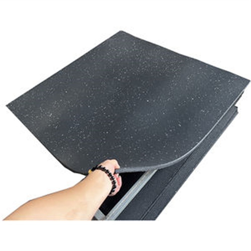 Fire safety Easy install 50cm*50cm EPDM colorful flecks GYM Rubber floor mat