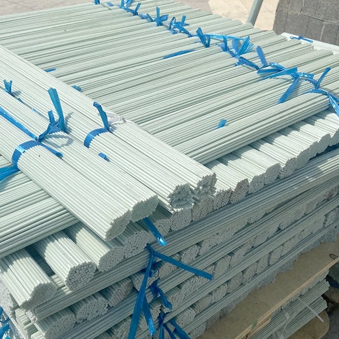 High Strength 4mm 5mm 6mm 7mm 8mm 10mm Agriculture Solid Fiberglass Rods FRP Pole Glass Fibre Rod For Plant Support