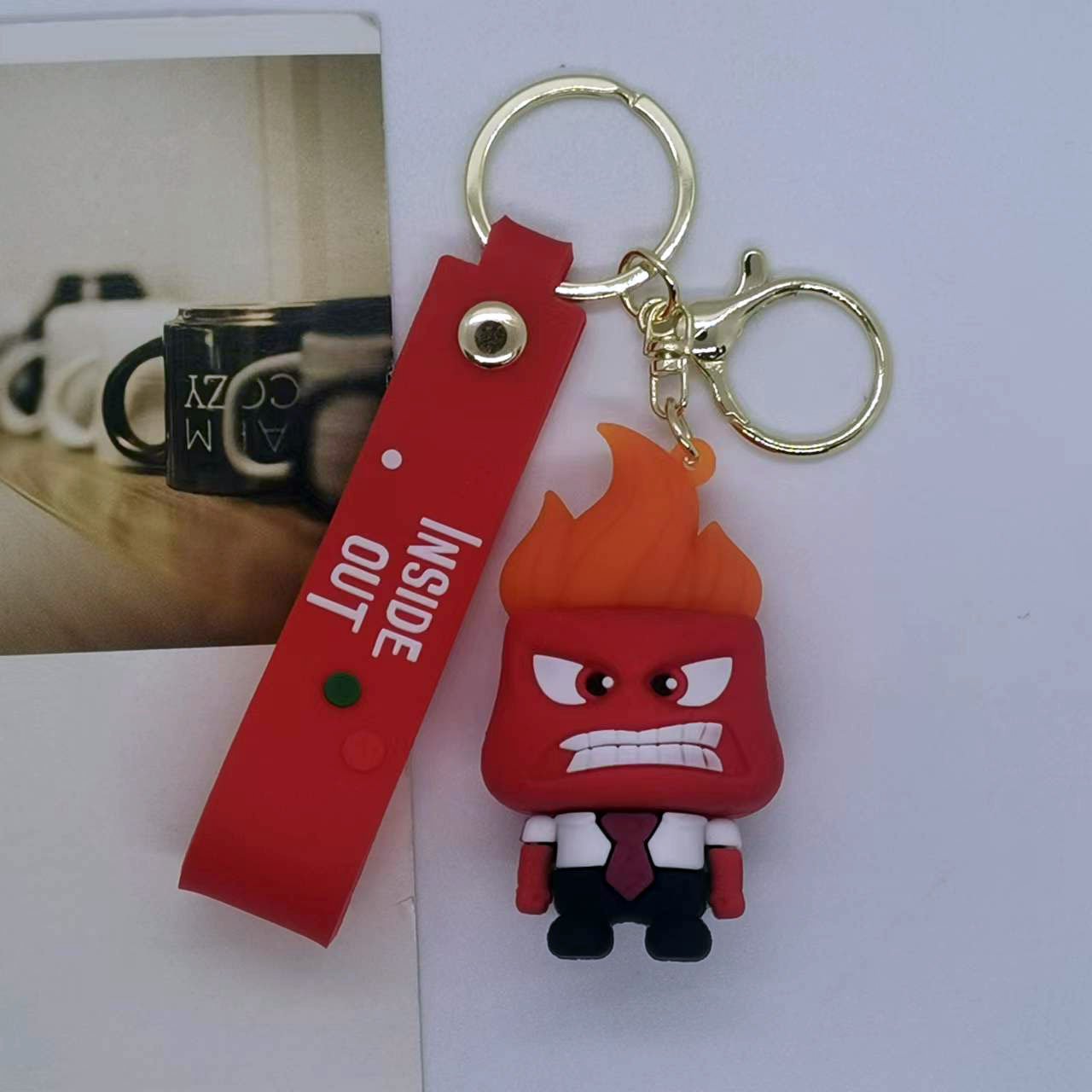 Hot Selling New Creative Cartoon Brain Secret Agent Team Key Chain Pendant Package Car Key Chain Accessories