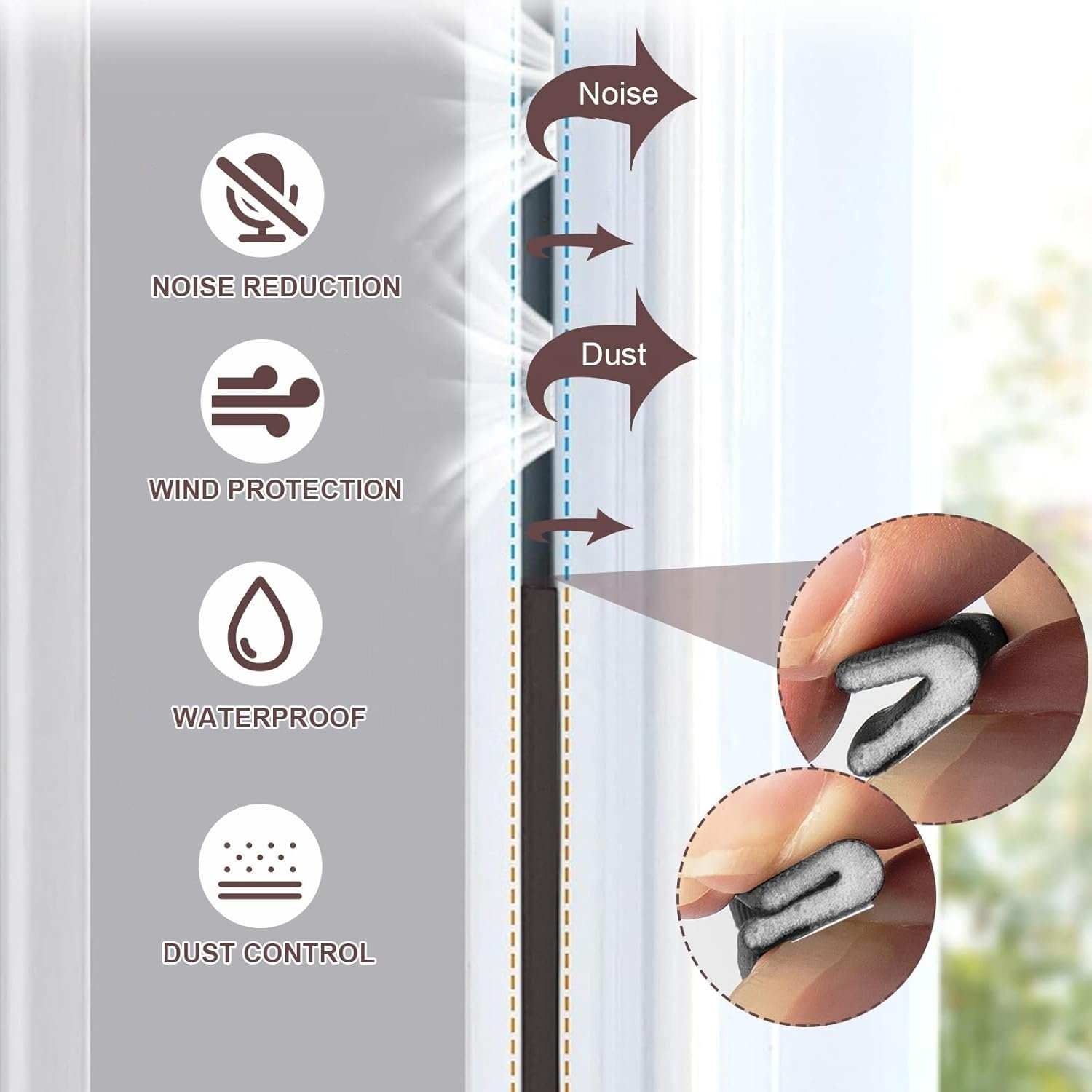 Self Adhesive Backed V Shape Pu Foam Weather Strip Door Gasket Weatherproof Door And Window Sealing Strip