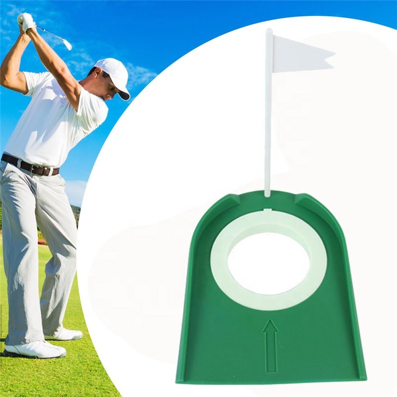 18cm Golf hole Putter Disc Home Office garage putting cup Trainer Golf Training Aids Putting Practice putting training aid flag