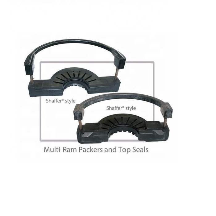 Annular Rod Core Integral Type Shenkai Double Ram Rubber Packer Tapered Rubber Kit For BOP