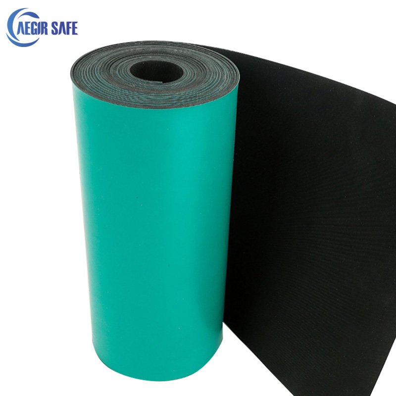 Aegirsafe Safe Work Electronic Workbench Antistatic Table Mat Floor ESD Rubber Sheet For Cleanroom