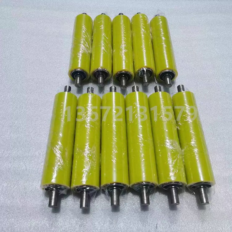 High Quality Non-standard customized wear-resistant,Polyurethane coated driven wheel with shaft wear-resistant PU Roller