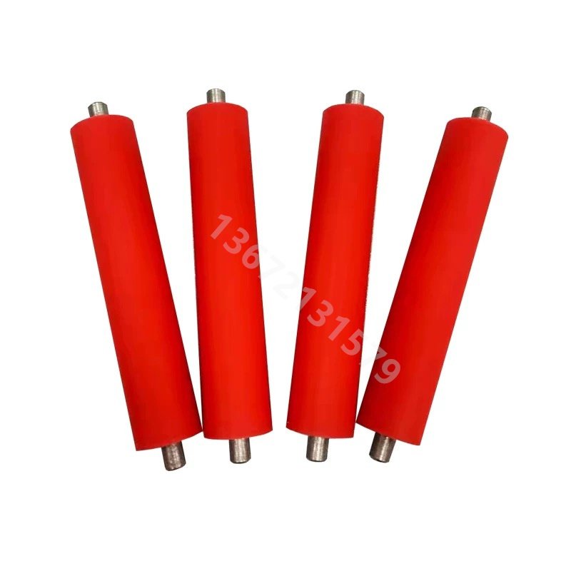 High Quality Non-standard customized wear-resistant,Polyurethane coated driven wheel with shaft wear-resistant PU Roller