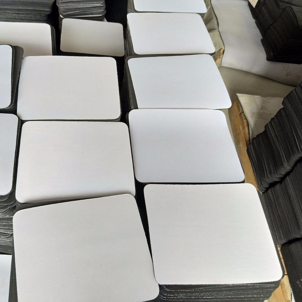 Fuding hot sell custom size white rubber mouse neoprene mat gamer roll mouse pad sublimation blank rubber sheet