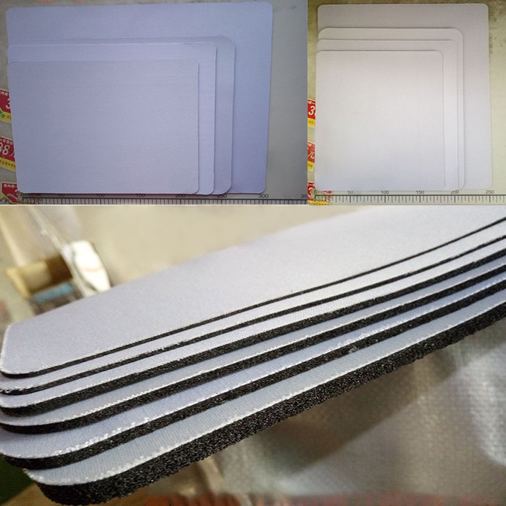 Fuding hot sell custom size white rubber mouse neoprene mat gamer roll mouse pad sublimation blank rubber sheet