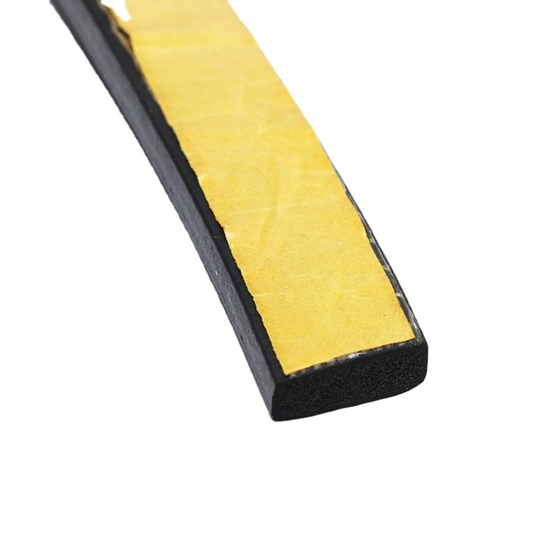 Rectangular Foam Strip EPDM Seal Flat pad Sponge Rubber Cord absorption sound noise dust proof sealing gasket sheet profile