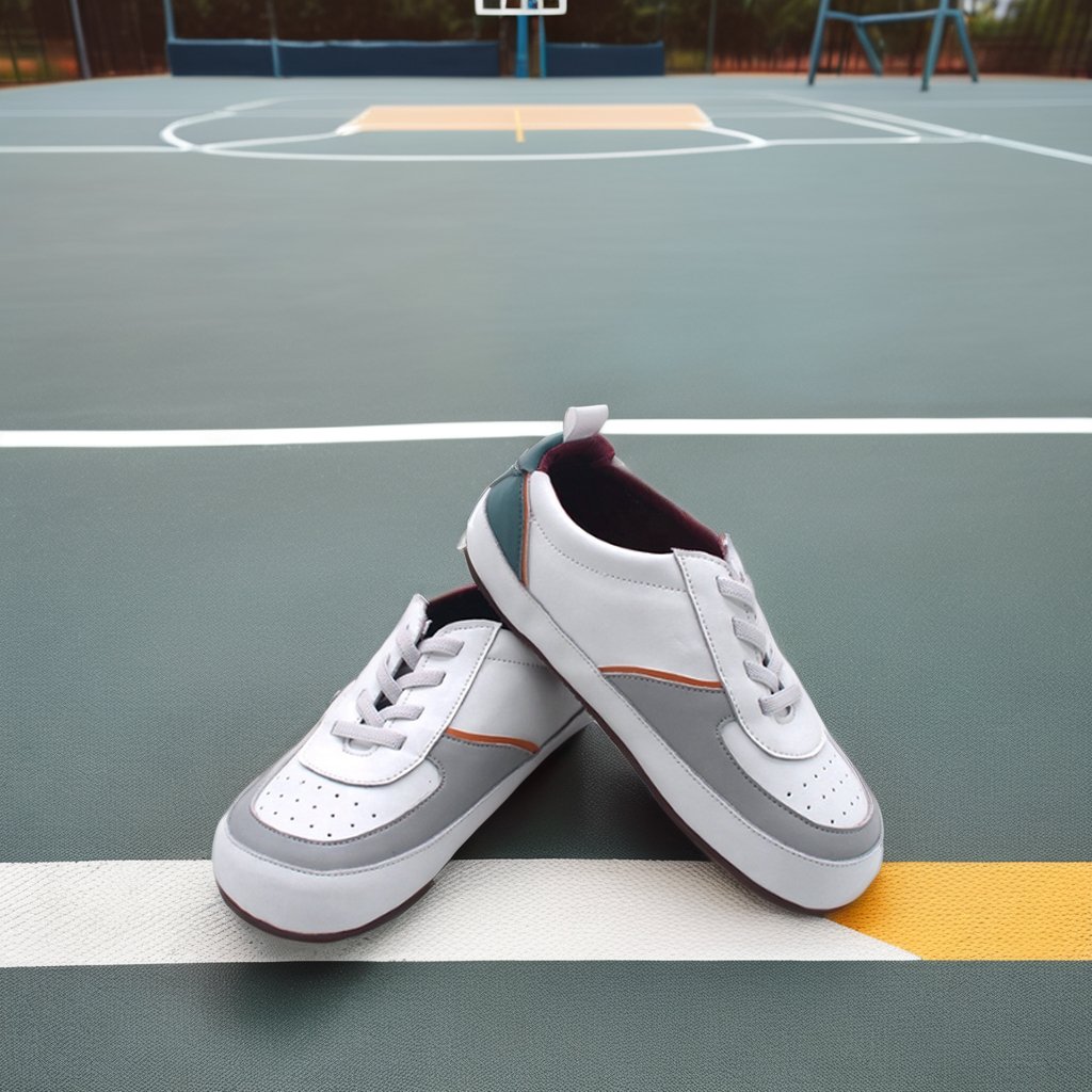 Fashion comfortable wide toe box barefoot wide fit minimalistic flat bottomed casual girl boys baby toddler kids glitter shoes