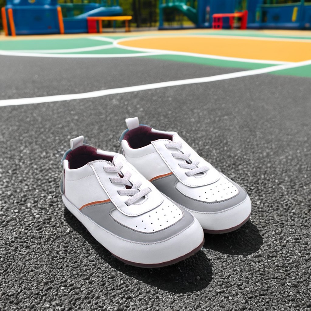Fashion comfortable wide toe box barefoot wide fit minimalistic flat bottomed casual girl boys baby toddler kids glitter shoes