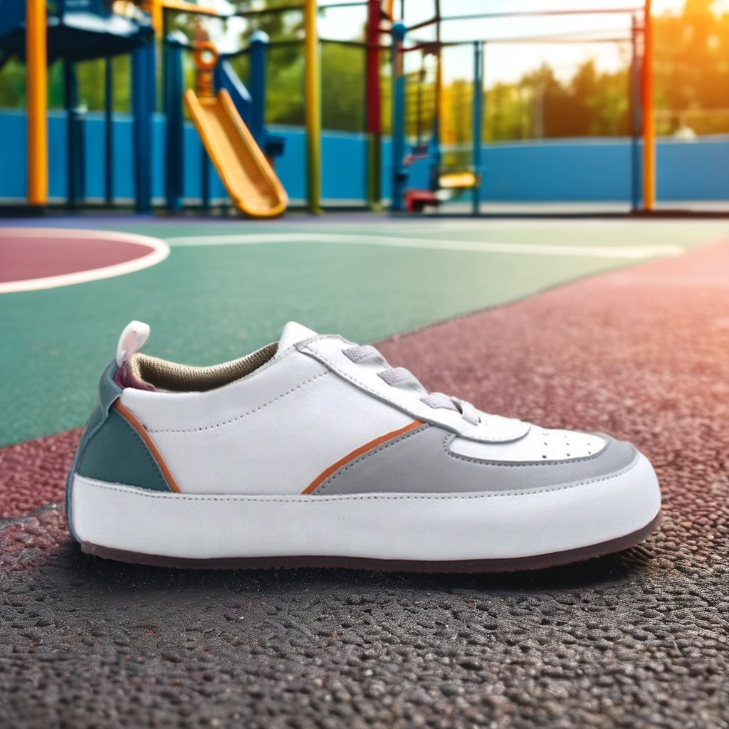 Fashion comfortable wide toe box barefoot wide fit minimalistic flat bottomed casual girl boys baby toddler kids glitter shoes
