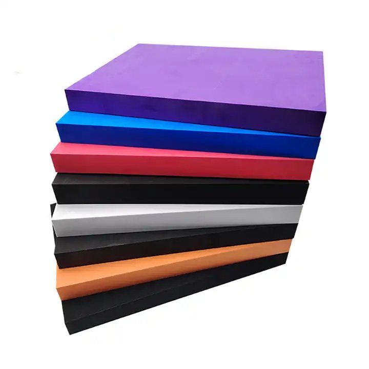 Custom size 38 degrees to 70 degrees hardness foam sheets high density eva foam sheet 2mm 4mm 6mm 8mm 10mm foamed sheet