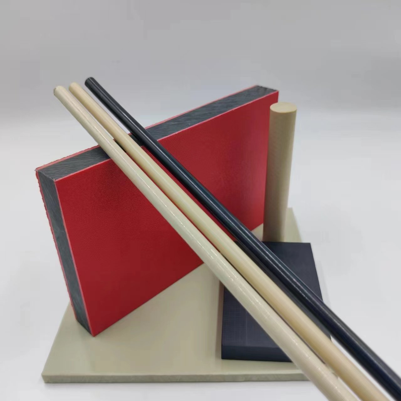 25mm Peek Rod Engineered Plastic Extrusion Machining Plastic Rods Product Genre