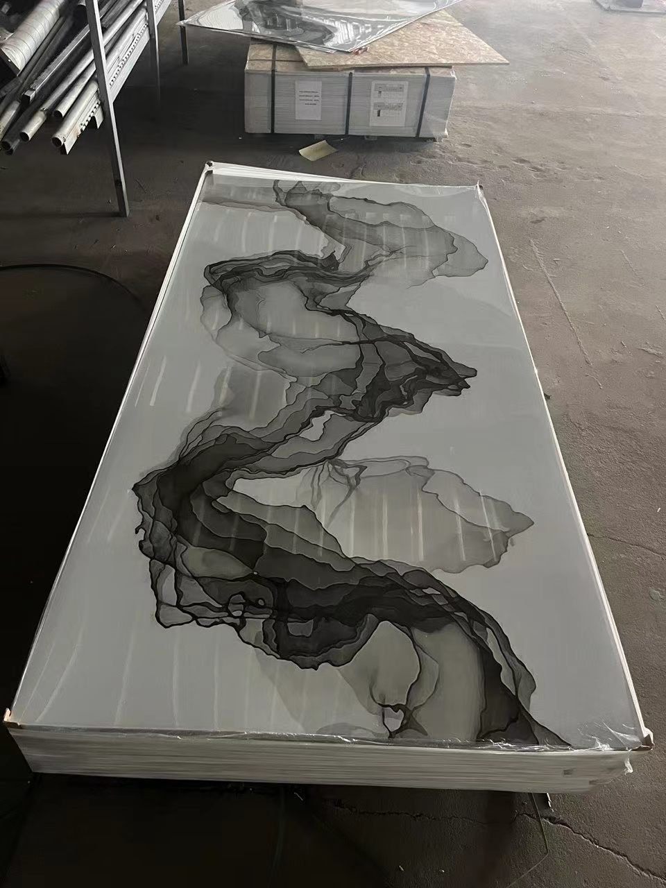 Lightweight PVC Marble Sheets UV Marble Wall Panel Easy Installation for DIY Home Projects Plastic Sheets