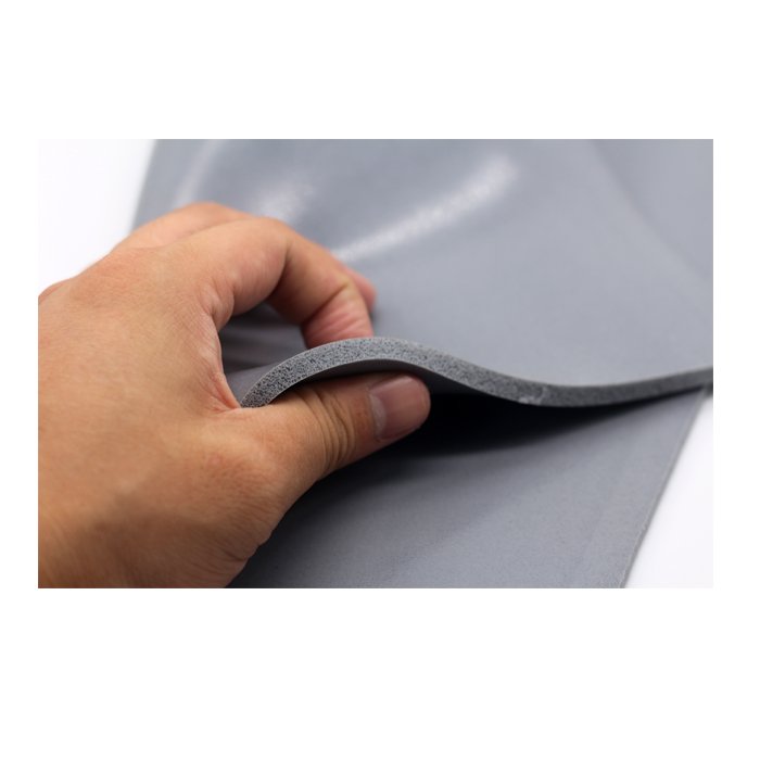 Grey Soft Sponge Foam Heat Insulation Sheet Silicone Rubber Foam Pad For Wall