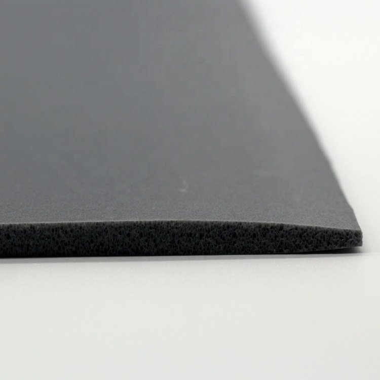 Grey Soft Sponge Foam Heat Insulation Sheet Silicone Rubber Foam Pad For Wall