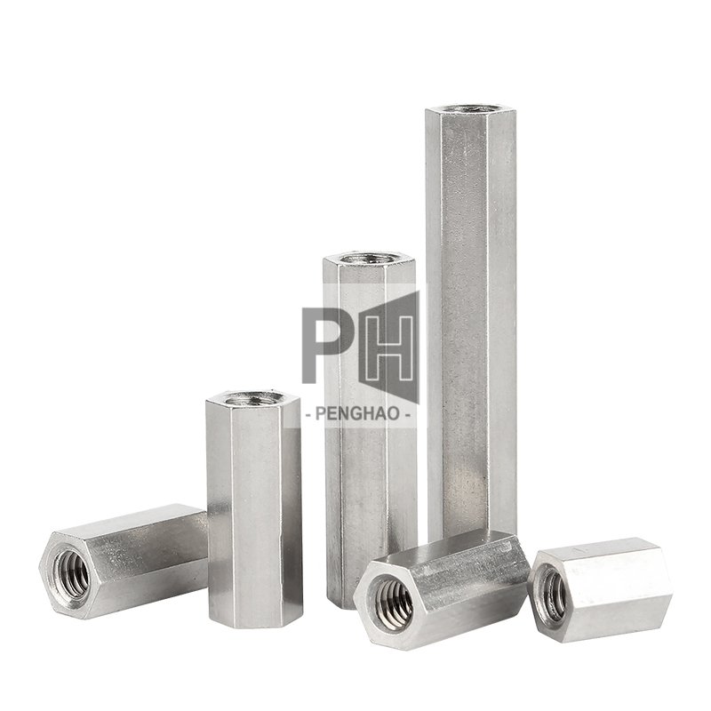 M2 M2.5 M3 M4 M5 M6 M8 M10 M12 Long Rod Coupling Hex Nut Bolt 304 Stainless Steel Hex Standoff Spacer