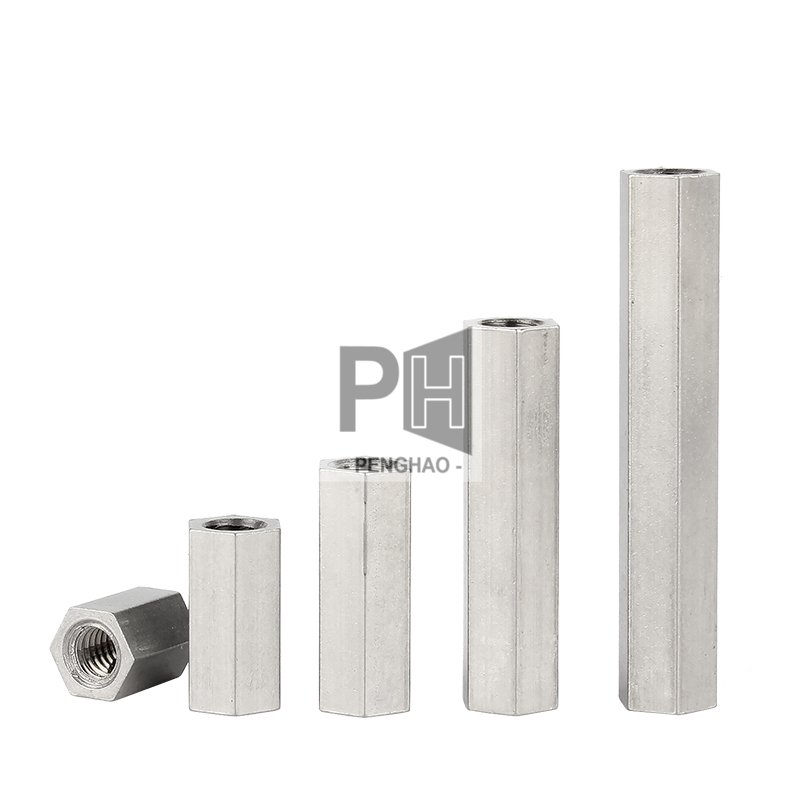 M2 M2.5 M3 M4 M5 M6 M8 M10 M12 Long Rod Coupling Hex Nut Bolt 304 Stainless Steel Hex Standoff Spacer