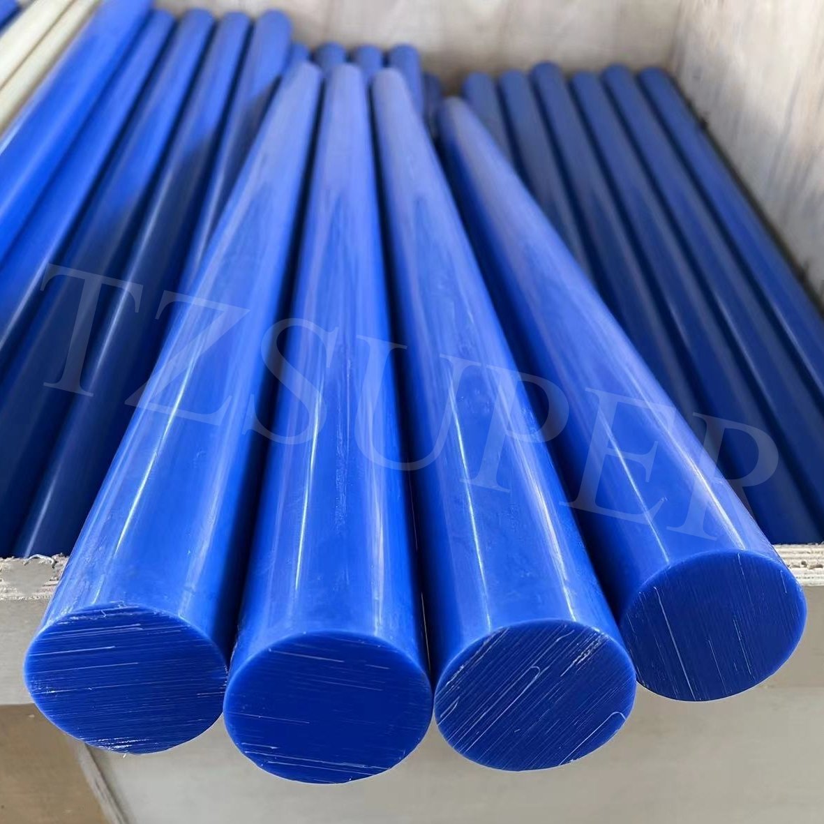 Industrial Use Wearable MC Blue Nylon Rod PA Round Bar