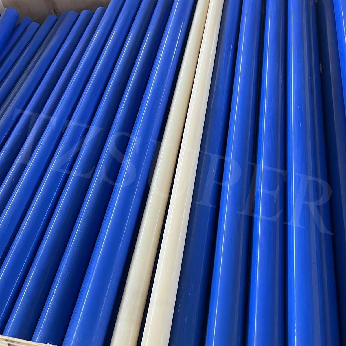 Industrial Use Wearable MC Blue Nylon Rod PA Round Bar