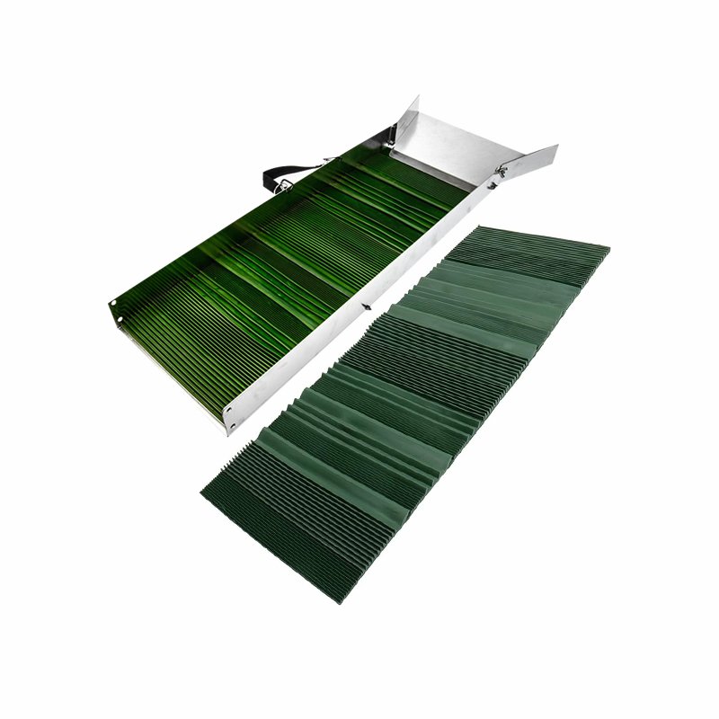 3 in 1 green riffled TPR sluice box matting riffled TPR light weight sluice box matting for gold