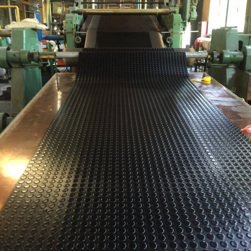 Non-slip Coin Rubber Sheet Round Dot Rubber Sheet With Coin