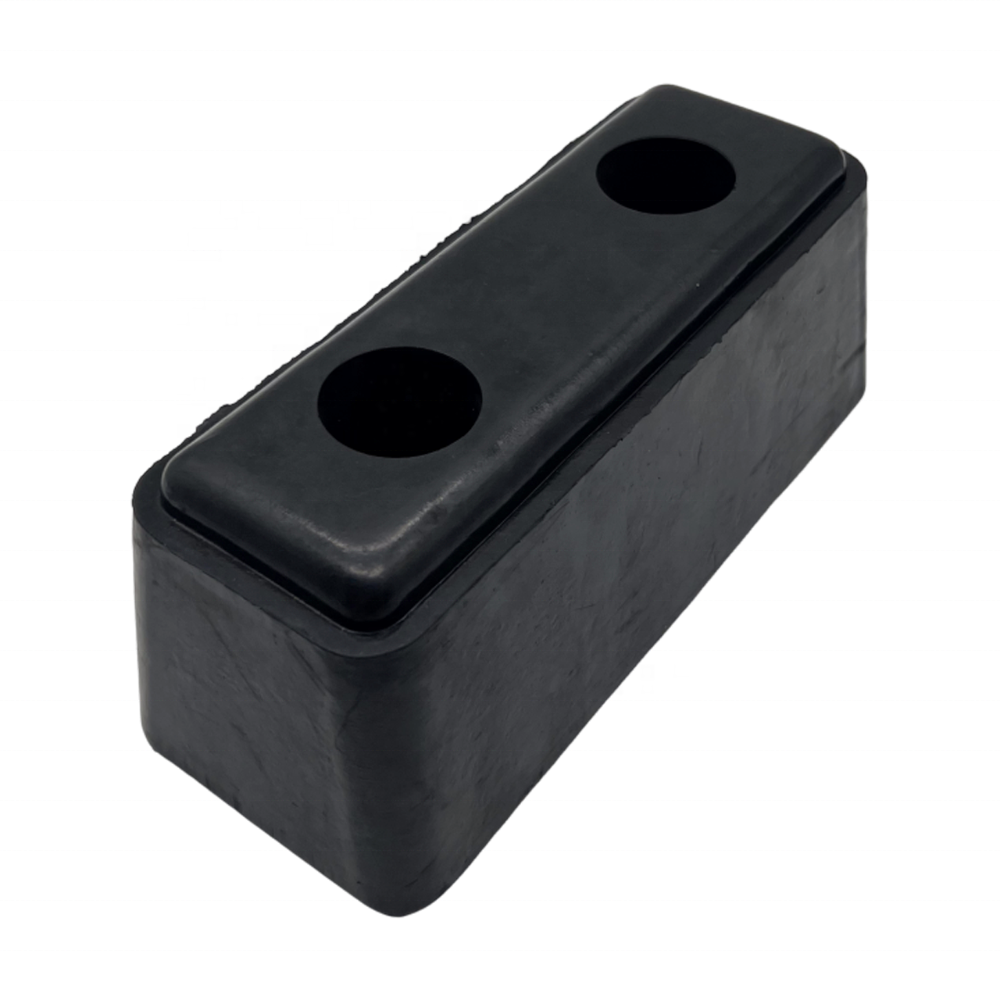 Customization Truck Trailers Rear Buffer Pad Rectangular Molded Rubber Buffer Bump Block Black Rubber Dock Bumpers