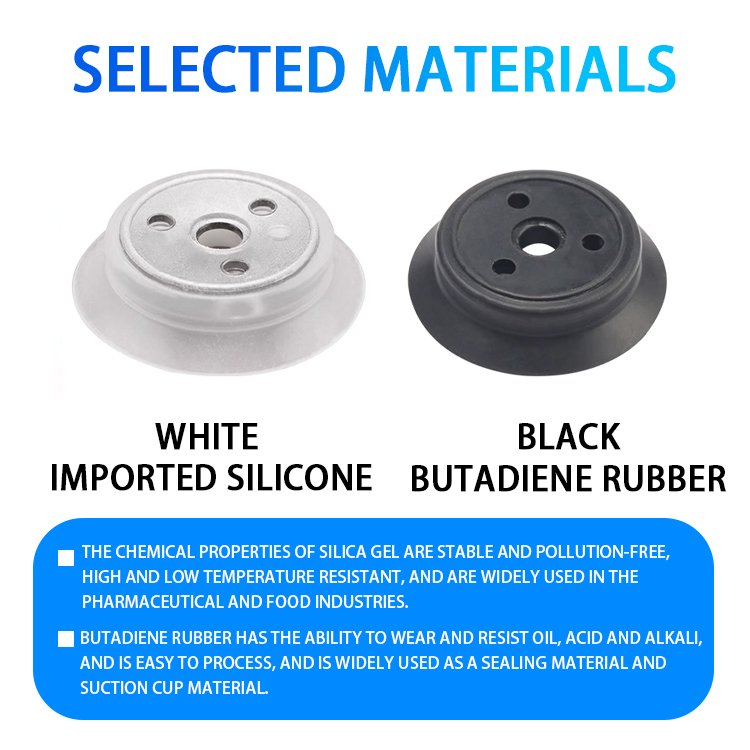 Custom Clear Plastic Manipulator Vacuum suction cup industrial heavy duty suction cup ZPT-H40/H50/H63/H80/H100/H125 in stock