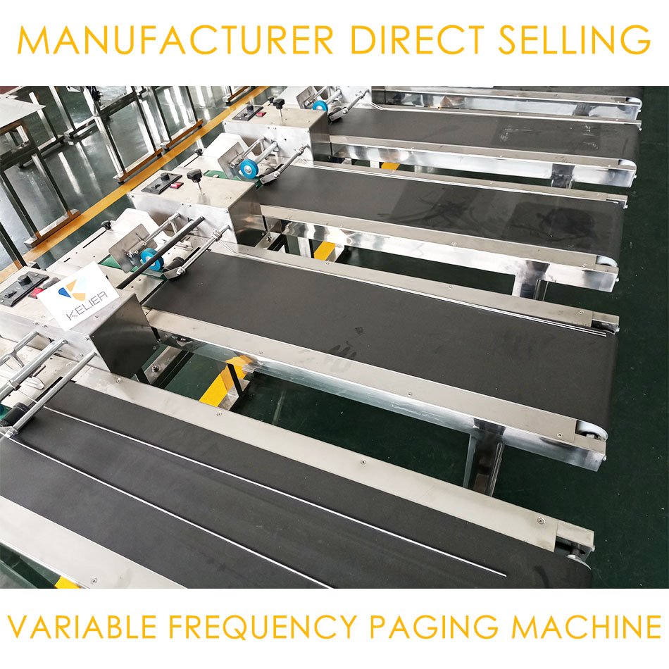 Adjustable Speed Conveyor Automatic Paging Machine Type Plastic Bag Friction Feeder Belt