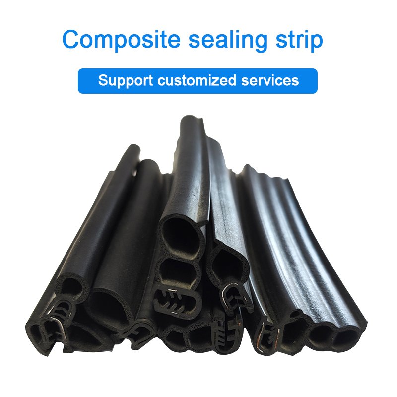 Soft And Hard Composite Car Door Window Rubber Seal Epdm Black Profile Seal