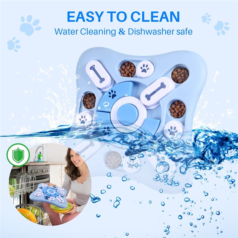 Dog Puzzle Toys Interactive Dog Toy for IQ Training Pet Slow Food Dispenser for Training Funny Feeding Bowl IQ Games Pet Supply