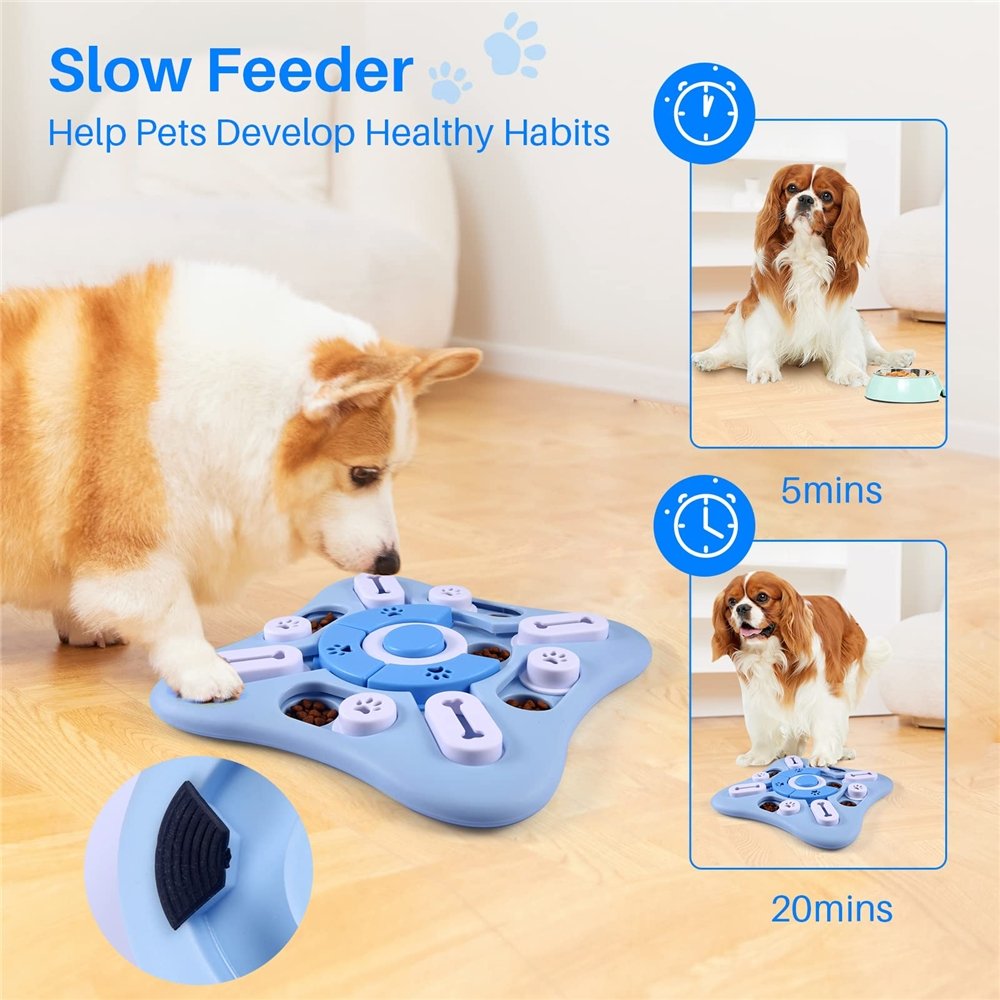 Dog Puzzle Toys Interactive Dog Toy for IQ Training Pet Slow Food Dispenser for Training Funny Feeding Bowl IQ Games Pet Supply