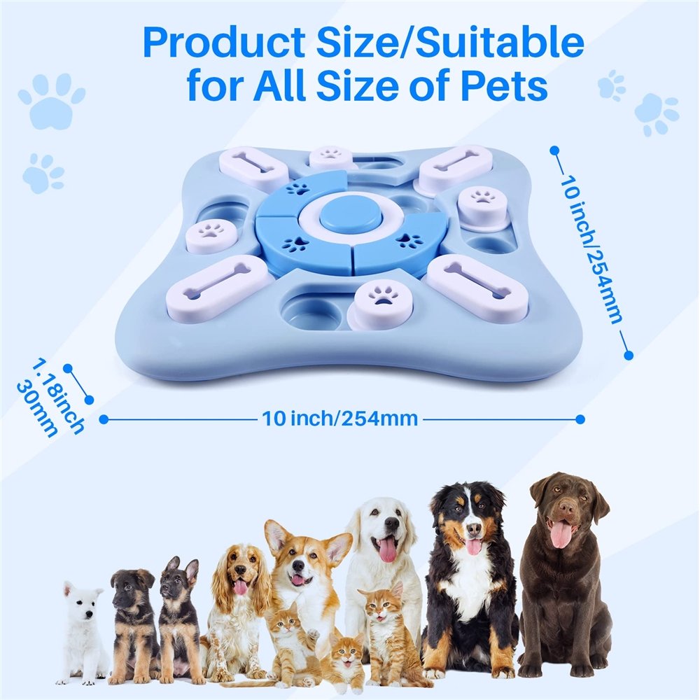 Dog Puzzle Toys Interactive Dog Toy for IQ Training Pet Slow Food Dispenser for Training Funny Feeding Bowl IQ Games Pet Supply