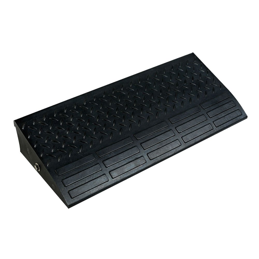 Heavy duty rubber road ramp car driveway curb ramp for rolled edge kerb