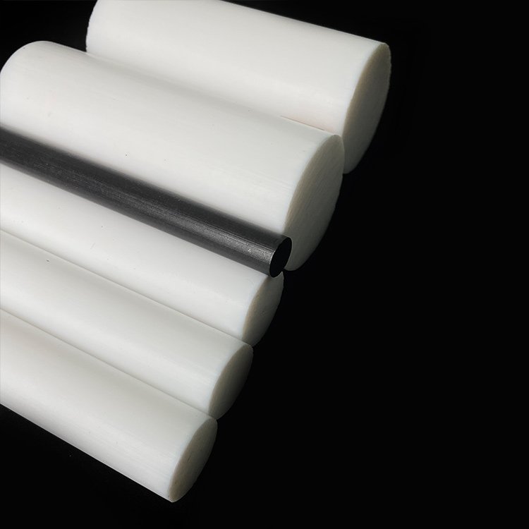 High Temperature Resistant White Solid Plastic Rod Heat Resistant Ptfe Bar