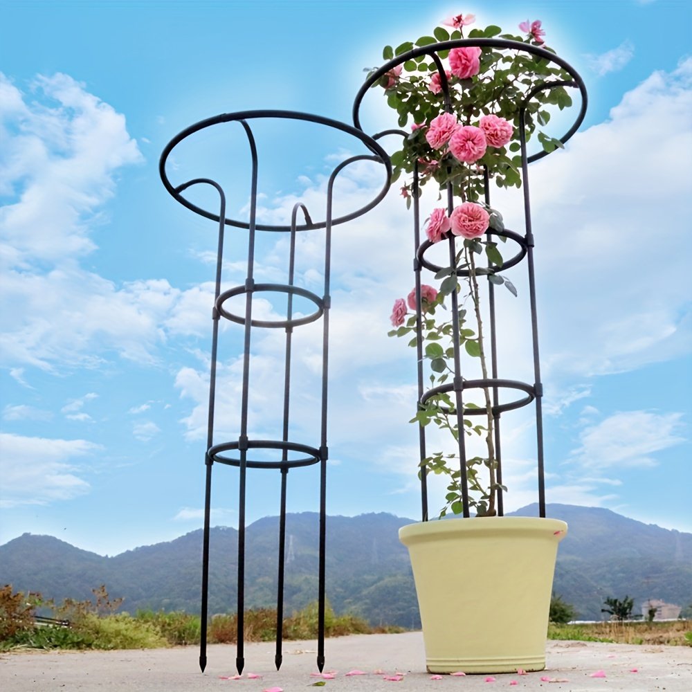 210*70CM Assembled umbrella shaped flower climbing rack rose cucumber pumpkin vine plant vegetables bracket rod gardening tools